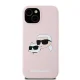 Apple iPhone 15 6.1\'\' Karl Lagerfeld Silicone Karl & Choupette MagSafe Cover Case, Pink