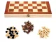 Chess Checkers and Backgammon Game Set 3in1