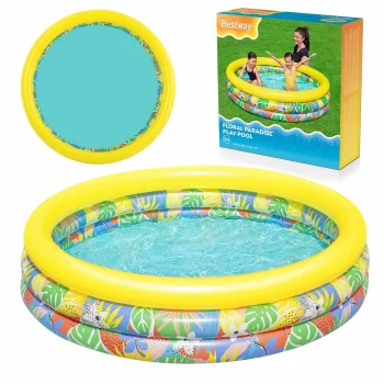 Bestway 51203 Inflatable Kids Garden Paddling Pool, 168 x 38 cm