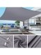 Awning sail sun and rain shade 3.6x3.6 m, gray