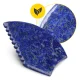 4FIZJO Grooved Gua Sha Facial Massage Stone Natural Lazurite