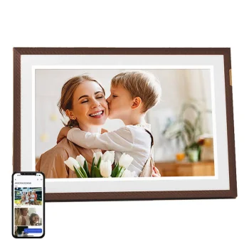 Arzopa D10 10.1" Digital Frame, Dark Brown