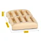 4Fizjo Profiled Wooden Foot Massager, Brown