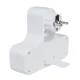 Maclean MCE224G 4-Way Socket Adapter with Switch, Schuko, White
