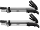 Folding Trekking Poles, Adjustable, Silver