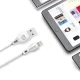 Dudao USB to USB Type-C Cable 2.1A 1m White