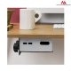 Maclean MC-720 Mini PC Mount for NUC / Mac mini, Under Desk / VESA, 5kg, Black