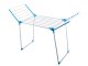 Large foldable clothes drying rack white blue