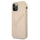 Guess iPhone 12 Pro Max Case Saffiano Vintage Script, Gold
