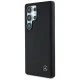 Mercedes Leather Horizontal Debossed Curves MagSafe Case for Galaxy S25 Ultra, Black