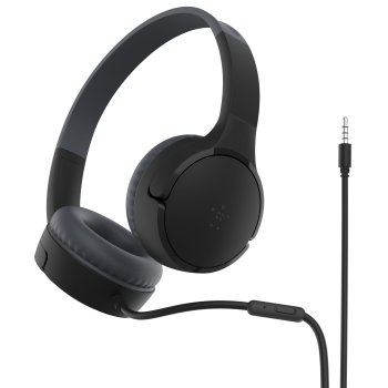 Belkin SoundForm Mini vadu austiņas bērniem, melnas