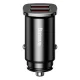Baseus Square Smart Car Charger 2x USB QC 3.0 SCP AFC 30W, Black