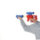 Target Shooting Game Set with Toy Gun and 12 Soft Foam Balls