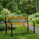 MultiGarden Wooden Garden Bench with Backrest 118x52 cm