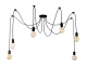 6-Arm Modern Chandelier Ceiling Light, Bulk Pack of 20