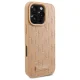 Karl Lagerfeld iPhone 16 Pro Case Leather Monogram Metal Logo MagSafe, Beige