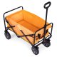 Saliekamie dārza un pludmales transporta ratiņi 100 kg, MultiGarden, oranžs