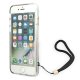 Guess iPhone SE 2022 / 2020 / 7 / 8 Case 4G Print Strap Brown