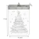 Malatec Christmas 3D LED Window Decoration, Christmas Tree