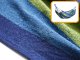 Garden Home Single Hammock with Mounting Kit Set - 200x100 cm, Blue-Green