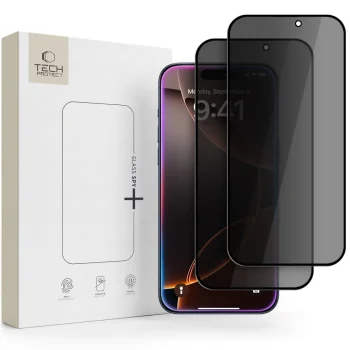 Tech-Protect Glass SPY+ Tempered Glass for iPhone 18 Pro Max, 2-Pack