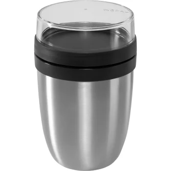Mepal Thermo-Lunchpot Ellipse Insulated Food Container 500+200ml, Nordic Black
