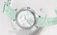 Women\'s Smartwatch COLMI L28 Silver-Green Leather Strap