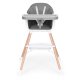 ECOTOYS 2-in-1 Baby High Chair and Booster Seat, grey