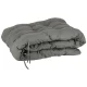 Folding Garden Sun Lounger with Cushions and Armrests, Grey