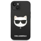 Karl Lagerfeld Silicone Choupette Head MagSafe Case for iPhone 14 Plus, Black