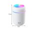 Mini Air Humidifier and Aroma Diffuser with USB and RGB Lighting, 300 ml, White