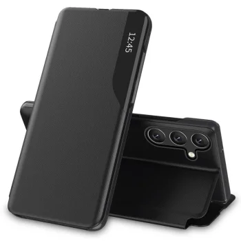 Tech-Protect Smart View Wallet Case for Samsung Galaxy A55 5G, Black