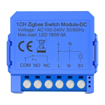 Avatto 1-Channel ZigBee Switch Module ZWSM16-DC-1 (Dry Contact)