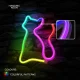 Forever Light FLRN03 RGB LED Neon Light Cat with Remote