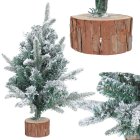 Small Snow Flocked Artificial Christmas Tree 50cm for Tabletop Desk Decor