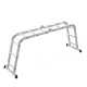 ModernHome 4x3 Multi-Purpose Aluminum Folding Ladder, 330 lbs Capacity