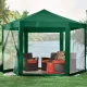 Garden Gazebo Tent with Mosquito Net 2x2x2 m MultiGarden, Green