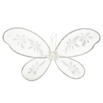 Kids Angel Costume with Halo and Wings for Nativity Play, Size M, White