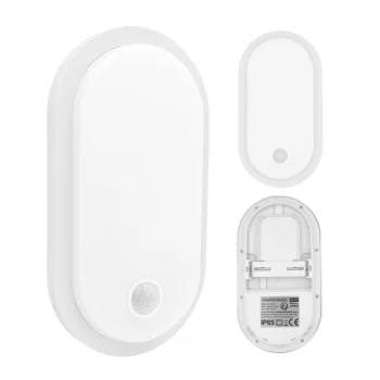 LED Light with PIR Motion Sensor Maclean MCE534 W, 10W/15W/18W, IP65, White