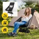 Mountain Goat Folding Camping Chair with Headrest, Black