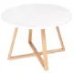 Modernhome RH1902-04 Coffee Table 60 cm, White/Bamboo