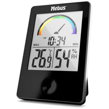 Mebus Digital Thermo-Hygrometer 40929 Black