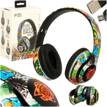 Wireless Over-Ear Headphones Bluetooth 5.1 RGB 200mAh Mix