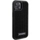Чехол Karl Lagerfeld для iPhone 15 Rhinestone Logo Metal Plate, черный