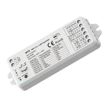 Smart LED Controller WT5 5-in-1 Tuya Wi-Fi RGB+CCT 12-24V Dimmer