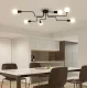 6-Arm Ceiling Lamp Chandelier ZD74F, Black