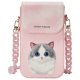 Nimmy Big Eyed Pet 2.0 Cat 3-in-1 Phone Bag, Wallet & Tracker Case, Pink