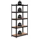 Modernhome Storage Rack with 5 Shelves, 180x90x40 cm, Metal/MDF