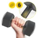Bitumen Exercise Dumbbells 4FIZJO 2 x 4 kg, Grey