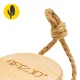 4Fizjo 601 Dry Body Massage Brush for Sensitive Skin, Bamboo / Natural Bristles